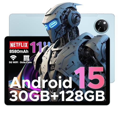 DOOGEE Tab A9 Pro+ Android 15 Tablet 11 Zoll 30GB RAM +128GB ROM (2TB TF) Unisoc T7200 Octa-Core Tablets PC, 8580mAh Gaming Tablet Android,13MP+5MP/WiFi 5/WidevineL1/ Netflix 1080P/GPS/Face ID/OTG von DOOGEE