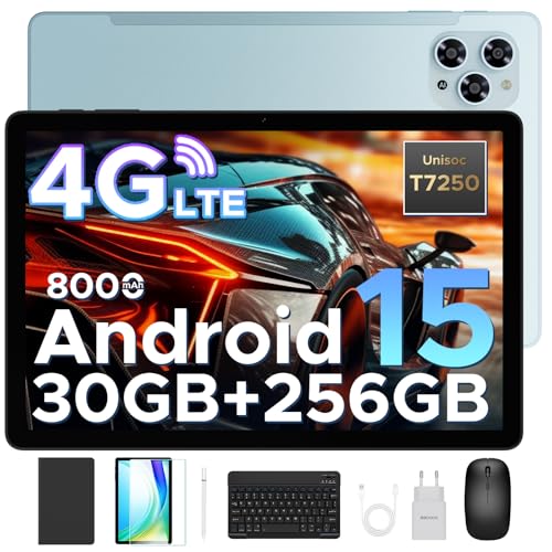 DOOGEE Tab G6 Android 15 Tablet mit Tastatur,30GB RAM+256GB ROM (2TB TF), 4G LTE Tablet 11 Zoll-90Hz,Octa Core T7250 Tablets mit SIM Card Slot,8000mAh, Widevine L1,Tablets mit Maus,Stift,Hülle von DOOGEE