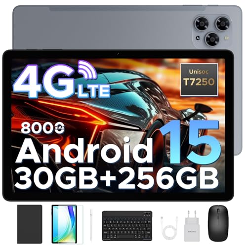 DOOGEE Tab G6 Android 15 Tablet mit Tastatur,30GB RAM+256GB ROM (2TB TF), 4G LTE Tablet 11 Zoll-90Hz,Octa Core T7250 Tablets mit SIM Card Slot,8000mAh, Widevine L1,Netflix,Tablets mit Maus,Stift,Hülle von DOOGEE