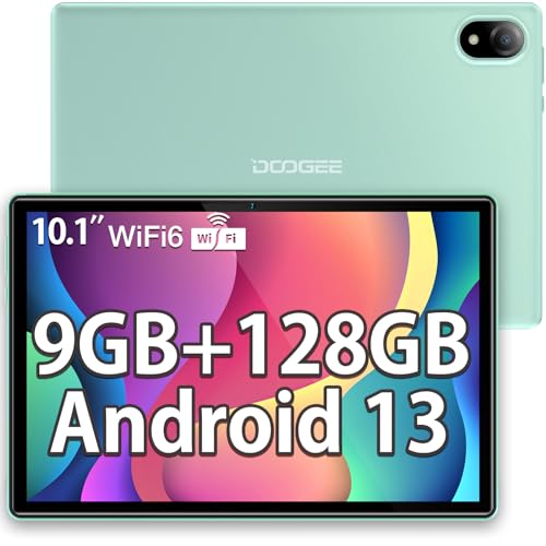 DOOGEE U10 Tablet 10,1 Zoll Android 13, Touch-Tablet 4 GB (9 GB) RAM + 128 GB ROM (TF 1 TB), 8 + 5 MP Kamera, IPS HD-Bildschirm, 5060 mAh Akku, Bluetooth 5.0, Quad-Core, Typ C von DOOGEE