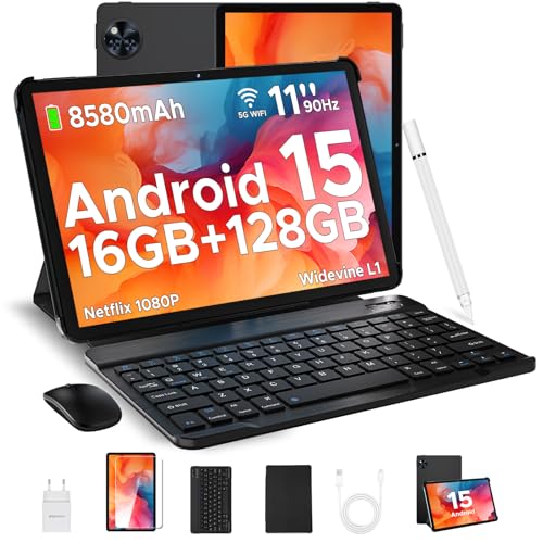 DOOGEE U11 2025 Neueste Android 15 Tablet mit Tastatur, 16GB RAM + 128GB ROM (2TB TF) Gaming Tablets 11 Zoll, 8580mAh | Widevine L1 | GPS | OTG, Tablet mit Stift, Maus, Tastatur, Hülle, Schutzfolie DOOGEE U11 2025 Neueste Android 15 Tablet mit Tastatur, 16GB RAM + 128GB ROM (2TB TF) Gaming Tablets 11 Zoll, 8580mAh | Widevine L1 | GPS | OTG, Tablet mit Stift, Maus, Tastatur, Hülle, Schutzfolie von DOOGEE