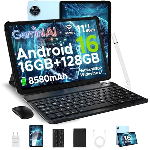 DOOGEE U11 Android 16 AI Tablet 11 Zoll, 16GB+128GB (2TB TF) Gaming Tablets, T7200 Octa Core, 8580mAh, Gemini AI, WiFi 5, 90Hz Display, 13MP+5MP, Tablet mit Tastatur, Maus,Stift,Hülle und Schutzfolie DOOGEE U11 Android 16 AI Tablet 11 Zoll, 16GB+128GB (2TB TF) Gaming Tablets, T7200 Octa Core, 8580mAh, Gemini AI, WiFi 5, 90Hz Display, 13MP+5MP, Tablet mit Tastatur, Maus,Stift,Hülle und Schutzfolie von DOOGEE