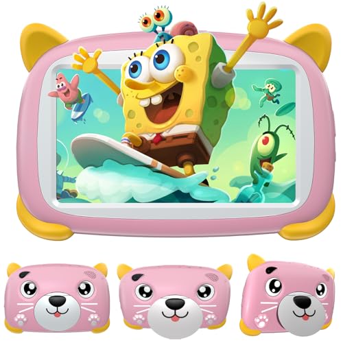 DOOGEE U7 Kinder Tablet, Android-Tablet 7 Zoll, 4-Kern-CPU, Tablet mit 4 GB (2+2 Erweiterung) RAM, 32 GB ROM, 1 TB TF, 3400 mAh, 2 MP Kamera, Bluetooth, Wi-Fi, Kids Space kompatibel, Rosa von DOOGEE