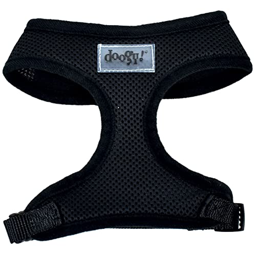 DOOGY CLASSIC Air Mesh Geschirr, Schwarz, Größe XL, 1 Stück von DOOGY CLASSIC