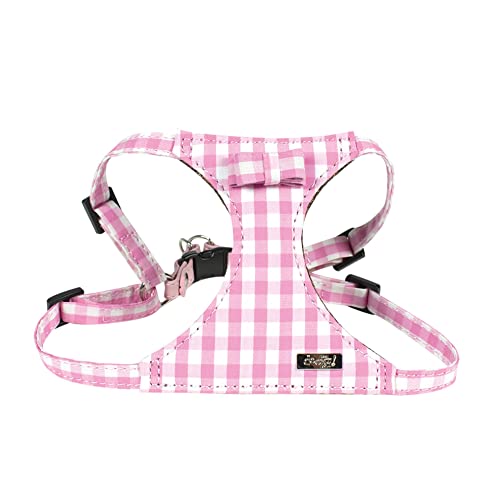 DOOGY FASHION Geschirr Vichy, Rosa, XS, 27-37 cm x 10 mm, 1 Stück von Doogy