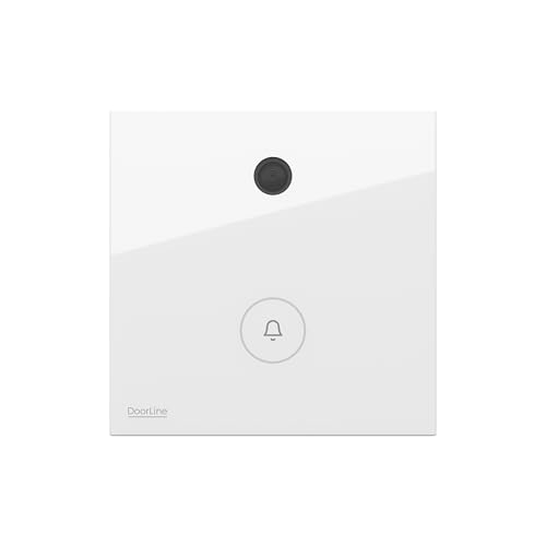 DoorLine Snap Farbe: Weiß von Telegärtner Elektronik l die Türklingel mit Kamera I Bildübertragung ohne Cloud per WLAN über die Fritz!Box auf das Fritz!Fon oder Smartphone I von DOORLINE