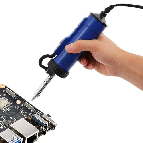 DOPBENT Solder Sucker Desoldering Pump, Entlötpumpe, 30W 220V Elektrisches Vakuum Entlötkolben, Lötabsauger für gänige Löt, Entlöt von DOPBENT