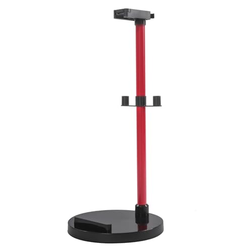 DOPBENT Staubsauger Ständer Halterung universal, Runder Standfuß und Zubehörhalter, Halter für Staubsauger, Staubsaugerablage (Rot bis Schwarz) von DOPBENT
