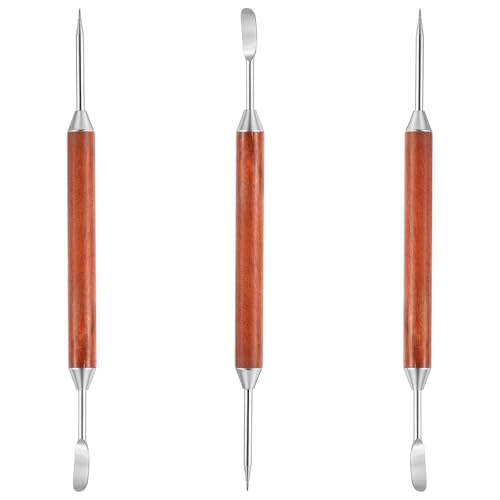 DOPENSPI 2 Stück Kaffee Kunst Stift mit Holzgriff, Edelstahl Latte Art Pen Latte Dekorative Kunst Stift Kaffee Fancy Geschnitzt Stick für DIY Cappuccino Lattes Espresso Dekorieren DOPENSPI 2 Stück Kaffee Kunst Stift mit Holzgriff, Edelstahl Latte Art Pen Latte Dekorative Kunst Stift Kaffee Fancy Geschnitzt Stick für DIY Cappuccino Lattes Espresso Dekorieren von DOPENSPI