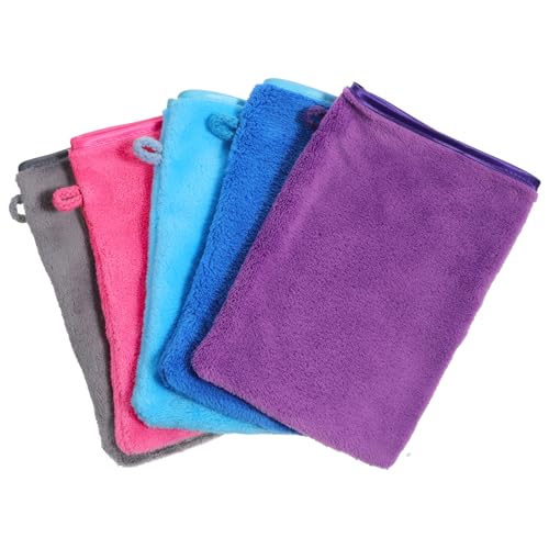 DOPENSPI 5 Stück Mikrofaser Waschlappen, 20x15 cm Waschlappen Gesicht Waschhandschuhe Körper aus Korallensamt, Starke Wasseraufnahme Waschhandschuh für Baden Abschminken Gesichtswasche DOPENSPI 5 Stück Mikrofaser Waschlappen, 20x15 cm Waschlappen Gesicht Waschhandschuhe Körper aus Korallensamt, Starke Wasseraufnahme Waschhandschuh für Baden Abschminken Gesichtswasche von DOPENSPI