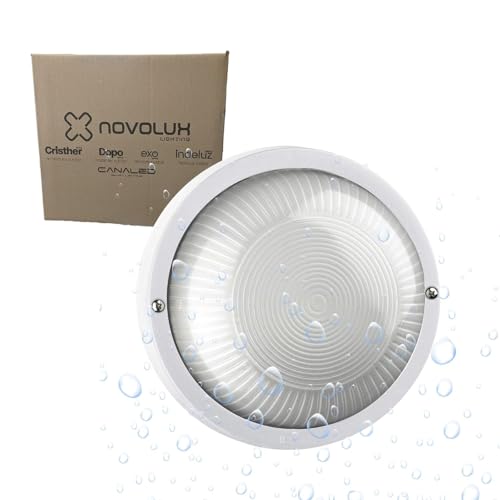 Dopo Far – Wandleuchte außenleuchte rund (ø18,5 cm) - kellerlampe e27 - IP44 12W - außenleuchte decke - Deckenleuchte für den Außenbereich robust und langlebig für drinnen und draußen von DOPO LIGHTING