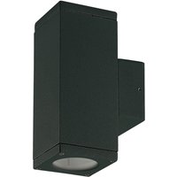 Dopo - Wandleuchte Cub Ip54 Gu10 2x4.50w Auf Und Ab Schwarz von DOPO
