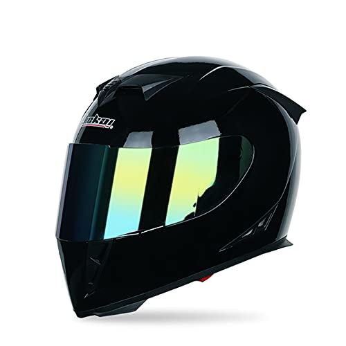 Motorrad Integralhelm für Erwachsene ECE-zertifizierte Männer Damen Motorrad-Helme Sturzhelm mit Doppelvisier für den täglichen Pendelverkehr Helme,E,M 57~58cm von DOPORA