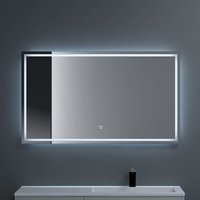 Badspiegel-02 Led-Lichtspiegel 120x80cm mit Dimmen-Funktion Wandspiegel Beschlagfrei Touchbedienung 5mm Float-Glas - Doporro von DOPORRO