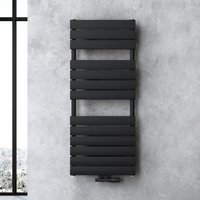 Design Badheizung Flachheizkörper 120x60cm Anthrazit Paneelheizkörper Einlagig Horizontal Mittelanschluss Bad-Heizkörper - Doporro von DOPORRO