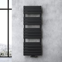 Design Badheizung Flachheizkörper 140x50cm Anthrazit Paneelheizkörper Einlagig Horizontal Mittelanschluss Bad-Heizkörper - Doporro von DOPORRO