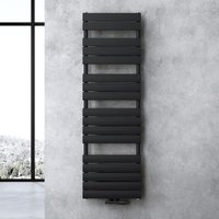 Doporro - Design Badheizung Flachheizkörper 160x60cm Anthrazit Paneelheizkörper Einlagig Horizontal Mittelanschluss Bad-Heizkörper von DOPORRO