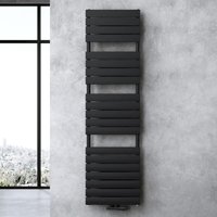 Design Badheizung Flachheizkörper 180x50cm Anthrazit Paneelheizkörper Einlagig Horizontal Mittelanschluss Bad-Heizkörper - Doporro von DOPORRO