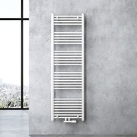 Design Badheizung gerade 160x50cm Weiß Röhrenheizkörper Horizontal Mittelanschluss Bad-Heizkörper - Doporro von DOPORRO