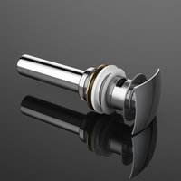 Sogood - doporro Ablaufgarnitur für Waschtisch Waschbecken Push Up Ventil PU03 doporro - Silber von SOGOOD