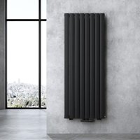 Doporro - Vertikal Badeizkörper Badheizung 160x61cm ‎Anthrazit Einlagig Heizkörper Flachheizkörper Mittelanschluss Flach Paneelheizkörper 1080Watt von DOPORRO