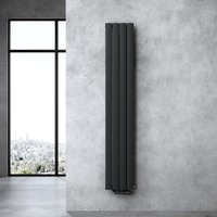 Doporro - Vertikal Badeizkörper Badheizung 180x31cm ‎Anthrazit Einlagig Heizkörper Flachheizkörper Mittelanschluss Flach Paneelheizkörper 550Watt von DOPORRO