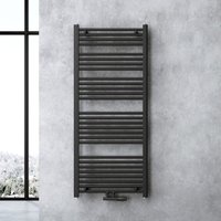 Doporro - Design Badheizung gerade 140x60cm Anthrazit Röhrenheizkörper Horizontal Mittelanschluss Bad-Heizkörper Doporro - Design Badheizung gerade 140x60cm Anthrazit Röhrenheizkörper Horizontal Mittelanschluss Bad-Heizkörper von DOPORRO