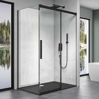 Doporro - Duschkabine Rav12 Schwarz 100x120x195cm Eckdusche Rechts-oder Linkseinstieg ESG-Sicherheitsglas Klarglas Soft-Close inkl. Nano-Beschichtung Doporro - Duschkabine Rav12 Schwarz 100x120x195cm Eckdusche Rechts-oder Linkseinstieg ESG-Sicherheitsglas Klarglas Soft-Close inkl. Nano-Beschichtung von DOPORRO