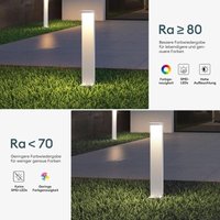 Doporro - Mai & Mai Außenleuchte 10x6x60cm IP65 Wegeleuchte Außen Pollerleuchte für Garten, 3000K Stehlampe Gartenlampe Außenlampe Standleuchte von DOPORRO