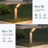 Doporro - Mai & Mai Außenleuchte 128x98x808mm IP65 Wegeleuchte Außen Pollerleuchte für Garten, 3000K Stehlampe Gartenlampe Außenlampe Standleuchte von DOPORRO