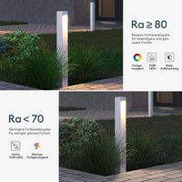 Doporro - Mai & Mai Stehleuchte Außenleuchte 6x6x80cm IP65 Wegeleuchte Außen Außenpollerleuchte für Garten, 3000K Stehlampe Gartenlampe Außenlampe von DOPORRO