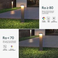 Doporro - Mai & Mai Wegeleuchte Außen 10x6x60cm IP65 Außenleuchte Pollerleuchte für Garten, 3000K Stehlampe Gartenlampe Außenlampe Standleuchte von DOPORRO