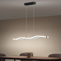 Pendelleuchte 97cm led Hängelampe Dimmbar mit Fernbedienung 3000K/4000K/6000K Verstellbares Kabel 36W Sandschwarz Hängeleuchte für Esszimmer Pendelleuchte 97cm led Hängelampe Dimmbar mit Fernbedienung 3000K/4000K/6000K Verstellbares Kabel 36W Sandschwarz Hängeleuchte für Esszimmer von DOPORRO