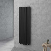 Doporro - Vertikal Badeizkörper Badheizung 160x54cm ‎Anthrazit Doppellagig Heizkörper Flachheizkörper Mittelanschluss Flach Paneelheizkörper 1680Watt von DOPORRO