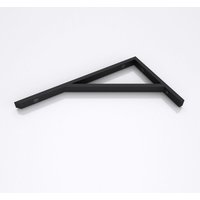 Sogood - doporro Wandkonsole WH02 aus Edelstahl 1 Stück Länge: 45cm Träger Regalträger Waschtischkonsole Regalhalter - Schwarz matt | L-Form von DOPORRO