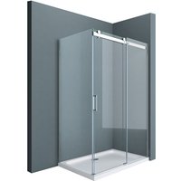 Sogood - doporro Duschkabine Ravenna17 75x100x195cm Duschabtrennung mit Schiebetür ESG-Sicherheitsglas Klarglas inkl. beidseitiger von SOGOOD