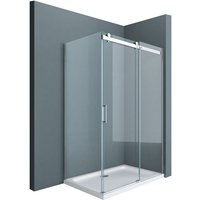 Doporro Duschkabine Ravenna17 80x115x195cm Duschabtrennung mit Schiebetür ESG-Sicherheitsglas Klarglas inkl. beidseitiger Easy-Clean-Beschichtung von SOGOOD