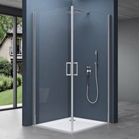 Doporro Eck-Duschkabine Eckdusche Ravenna24K 80x90x195cm Duschabtrennung ESG-Sicherheitsglas Klarglas inkl. beidseitiger Easy-Clean-Beschichtung Doporro Eck-Duschkabine Eckdusche Ravenna24K 80x90x195cm Duschabtrennung ESG-Sicherheitsglas Klarglas inkl. beidseitiger Easy-Clean-Beschichtung von SOGOOD