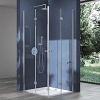 Doporro Eck-Duschkabine Eckdusche Ravenna26 75x80x190cm Duschabtrennung inkl. 4cm flacher Duschtasse in Weiß ESG-Sicherheitsglas Klarglas inkl. Doporro Eck-Duschkabine Eckdusche Ravenna26 75x80x190cm Duschabtrennung inkl. 4cm flacher Duschtasse in Weiß ESG-Sicherheitsglas Klarglas inkl. von SOGOOD