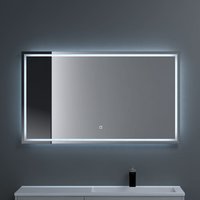 Led Badspiegel 120x70cm mit Beleuchtung Dimmbarer Lichtspiegel Beschlagfreier Wandspiegel Badezimmerspiegel Touchbedienung 5mm Float-Glas von DOPORRO