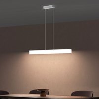 Pendelleuchte 1105mm led Hängelampe Dimmbar mit Fernbedienung 3000K/4000K/6000K Verstellbares Kabel 24W Weiß Hängeleuchte für Esszimmer Wohnzimmer von DOPORRO