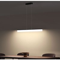 Doporro - Pendelleuchte 1105mm led Hängelampe Dimmbar mit Fernbedienung 3000K/4000K/6000K Verstellbares Kabel 24W matt Schwarz Hängeleuchte für von DOPORRO
