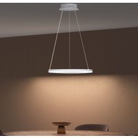 Pendelleuchte 50cm led Hängelampe Dynamisches Wellendesign 3000K/4000K/6000K Verstellbares Kabel 16W Weiß Hängeleuchte für Esszimmer Wohnzimmer von DOPORRO