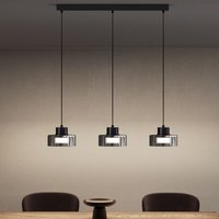 Pendelleuchte 70cm led Hängelampe 3 Flammig 3000K/4000K/6000K Verstellbares Kabel Schwarz Hängeleuchte für Esszimmer Wohnzimmer Schlafzimmer 700mm Pendelleuchte 70cm led Hängelampe 3 Flammig 3000K/4000K/6000K Verstellbares Kabel Schwarz Hängeleuchte für Esszimmer Wohnzimmer Schlafzimmer 700mm von DOPORRO