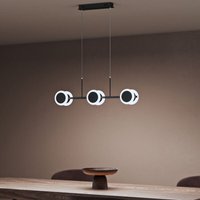 Pendelleuchte 70cm led Hängelampe Dimmbar mit Fernbedienung 3000K/4000K/6000K Verstellbares Kabel 24W matt Schwarz Hängeleuchte für Esszimmer Pendelleuchte 70cm led Hängelampe Dimmbar mit Fernbedienung 3000K/4000K/6000K Verstellbares Kabel 24W matt Schwarz Hängeleuchte für Esszimmer von DOPORRO