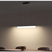 Doporro - Pendelleuchte 905mm led Hängelampe Dimmbar mit Fernbedienung 3000K/4000K/6000K Verstellbares Kabel 20W matt Schwarz Hängeleuchte für von DOPORRO