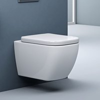 Doporro - Toilette Wand wc Hänge wc aus Keramik mit Silent Close Sitz Tiefspüler DIN-Anschlüsse Aachen101 Doporro - Toilette Wand wc Hänge wc aus Keramik mit Silent Close Sitz Tiefspüler DIN-Anschlüsse Aachen101 von DOPORRO