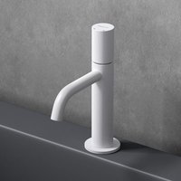 Doporro - Wasserhahn Bad Weiß matt in modernem Design Waschtischarmatur für Waschbecken Mischbatterie Bad 20,7 cm hoch - Weiß matt von DOPORRO