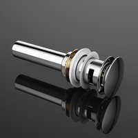 Sogood - doporro Ablaufgarnitur für Waschtisch Waschbecken Push Up Ventil PU04 doporro - Silber von SOGOOD
