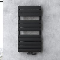doporro Design Badheizung Flachheizkörper 100x50cm Anthrazit Paneelheizkörper Einlagig Horizontal Mittelanschluss Bad-Heizkörper von DOPORRO